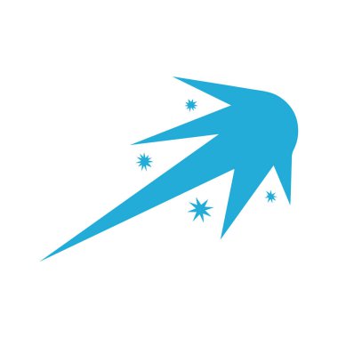 Kayan Yıldız simgeleri uzay elementi gece galaksisi tasarımı.