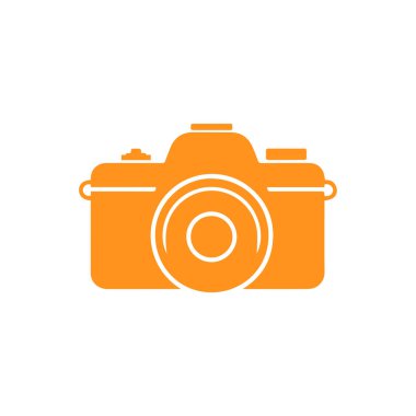 Kamera simgeleri seti, mavi ve pembe sürüm, beyaz arkaplanda izole edilmiş.