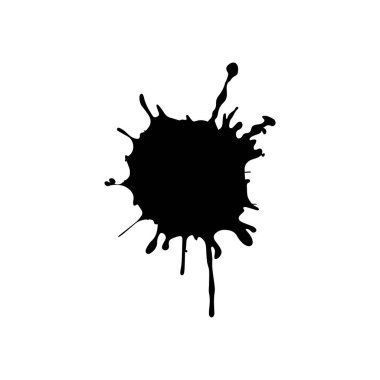 Çember şeklinde fırçala Siyah renk tasarımı.