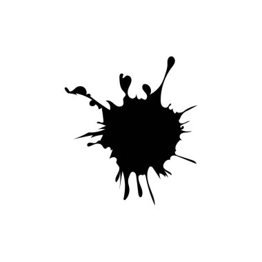 Çember şeklinde fırçala Siyah renk tasarımı.