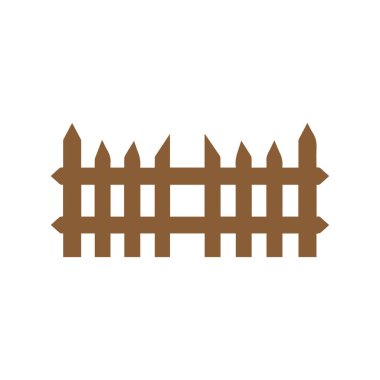 Çit simgesi ayarlandı. Beyaz arkaplanda izole edilmiş web tasarımı için basit vektör.