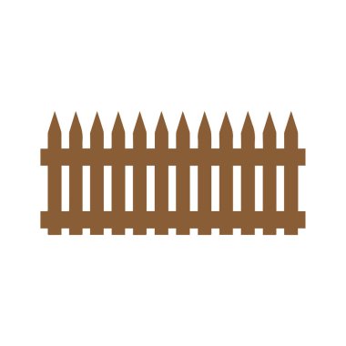 Çit simgesi ayarlandı. Beyaz arkaplanda izole edilmiş web tasarımı için basit vektör.