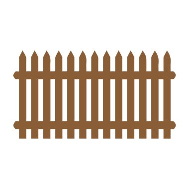 Çit simgesi ayarlandı. Beyaz arkaplanda izole edilmiş web tasarımı için basit vektör.