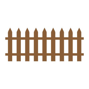 Çit simgesi ayarlandı. Beyaz arkaplanda izole edilmiş web tasarımı için basit vektör.