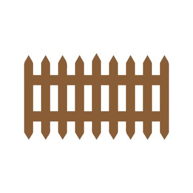 Çit simgesi ayarlandı. Beyaz arkaplanda izole edilmiş web tasarımı için basit vektör.