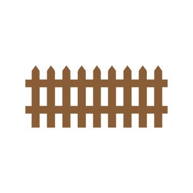 Çit simgesi ayarlandı. Beyaz arkaplanda izole edilmiş web tasarımı için basit vektör.