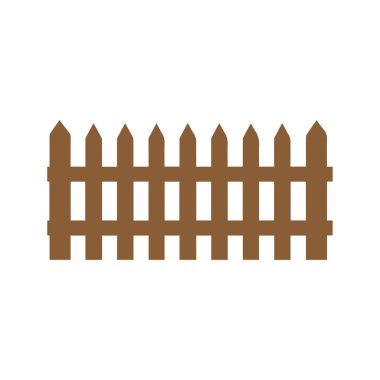 Çit simgesi ayarlandı. Beyaz arkaplanda izole edilmiş web tasarımı için basit vektör.