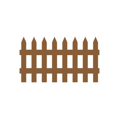 Çit simgesi ayarlandı. Beyaz arkaplanda izole edilmiş web tasarımı için basit vektör.