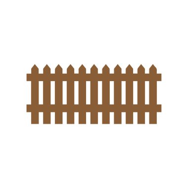 Çit simgesi ayarlandı. Beyaz arkaplanda izole edilmiş web tasarımı için basit vektör.