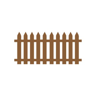 Çit simgesi ayarlandı. Beyaz arkaplanda izole edilmiş web tasarımı için basit vektör.