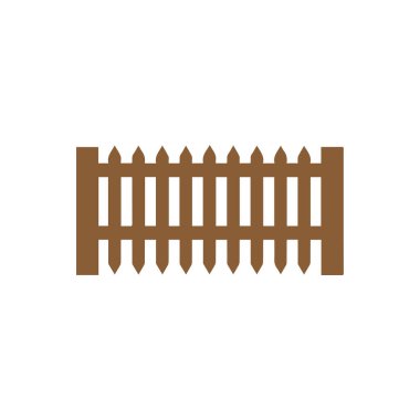 Çit simgesi ayarlandı. Beyaz arkaplanda izole edilmiş web tasarımı için basit vektör.