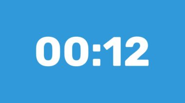 15 saniyelik saat zamanı video canlandırma vektör tasarımı.