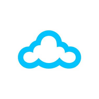 Hava Durumu Simgesi Vektör illüstrasyonu Mavi Yağmurlu tasarım.