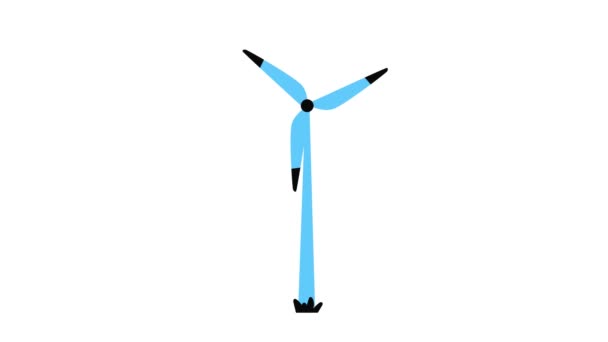 Дизайн Шаблона Цветовой Анимации Вентилятора Турбины — стоковое видео