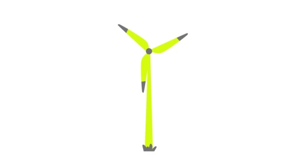 涡轮机电风扇彩色视频动画模板设计 — 图库视频影像