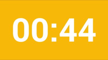 55 Saniyelik saat zamanı video canlandırma vektör tasarımı.