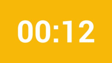 15 saniyelik saat zamanı video canlandırma vektör tasarımı.