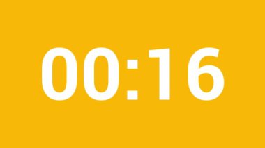 20 Saniyelik saat zamanı video canlandırma vektör tasarımı.