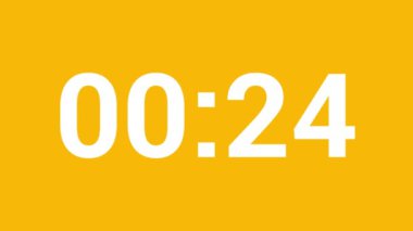 30 Saniyelik saat zamanı video canlandırma vektör tasarımı.