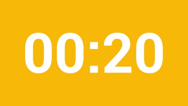 25秒计时器时间视频动画矢量设计 — 图库视频影像