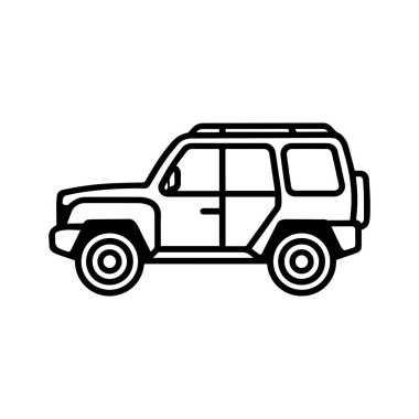 Araba ikonu koleksiyonu. Sembol vektör şekil tasarımı.