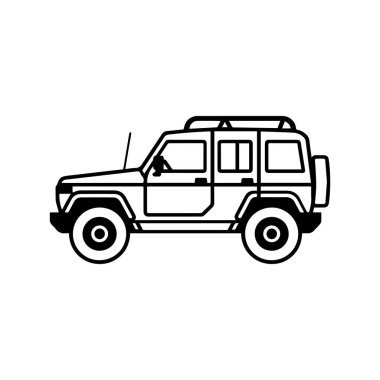 Araba ikonu koleksiyonu. Sembol vektör şekil tasarımı.