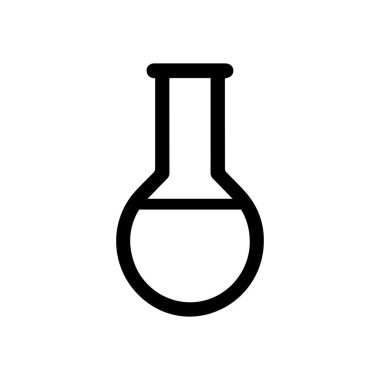 Kimyasal cam ikonu bilim ve araştırma konsepti vektör şablonu tasarımı.