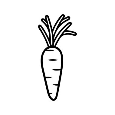 Turp gıda ana hatları. Doğal vitamin siyah tasarımı..