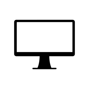 Eğri görünümlü siyah simge ekranı elektronik bilgisayar tasarımı.