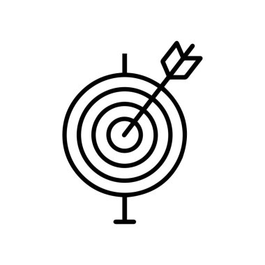 Hedef siyah simge hedef ok ana arkaplan tasarımı vurdu.