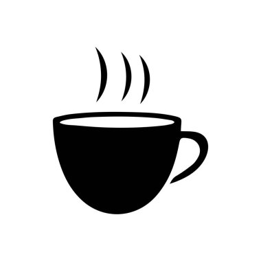 Tee cup ikonu sıcak içecek taze cam tasarım.