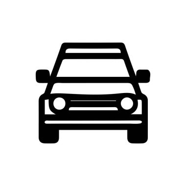 Araba siyah taslak simgesi hızlı seyahat sürücü elektrikli makine tasarımı.