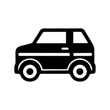 Araba siyah taslak simgesi hızlı seyahat sürücü elektrikli makine tasarımı.