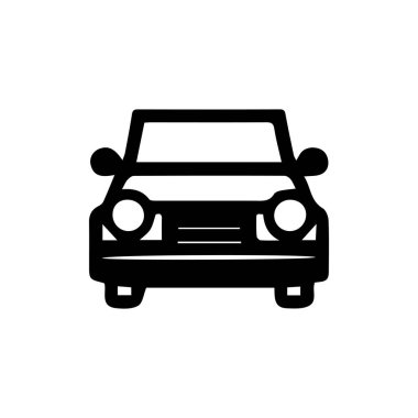 Araba siyah taslak simgesi hızlı seyahat sürücü elektrikli makine tasarımı.