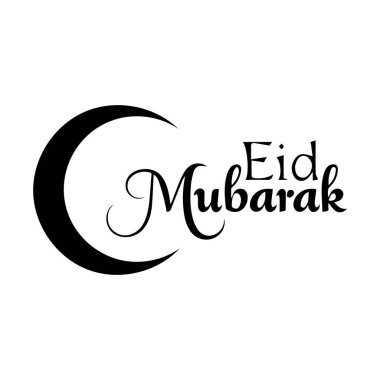 Bayram için Mübarek bayramı metin ikonu günü İslami koyun kültürü tasarımı.