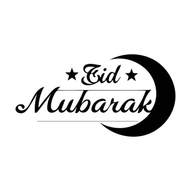 Bayram için Mübarek bayramı metin ikonu günü İslami koyun kültürü tasarımı.