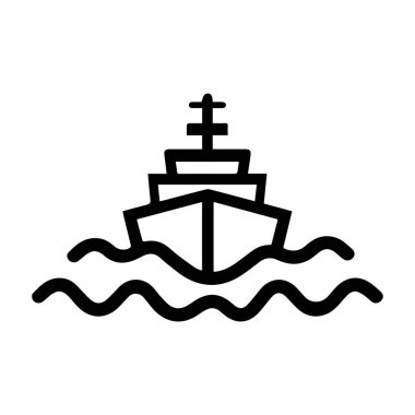 Tekne denizi simgesi kargo gemisi tasarımı.