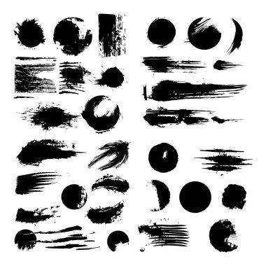 Küstah vuruş siyah renk tasarımı Resmedilmiş resimleme.