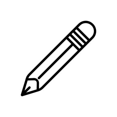 Kalem siyah ana hatlı işaret defteri metin kitabı simgesi sayfa tasarımı.