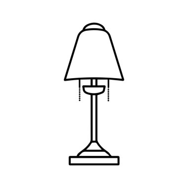 Masa lambası aydınlatma simgesi parlak ampul tasarımı.