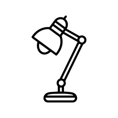 Masa lambası aydınlatma simgesi parlak ampul tasarımı.