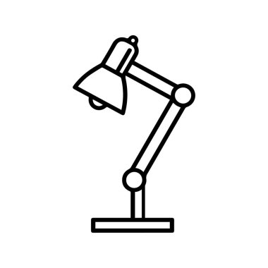 Masa lambası aydınlatma simgesi parlak ampul tasarımı.