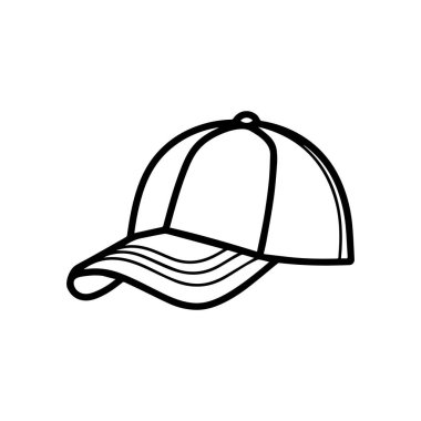 Cap baş simgesi erkekler moda tarzı yüz tasarımı.