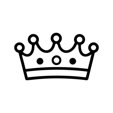 Kralın siyah simgesi. Altın kraliyet koleksiyonu tasarımı.