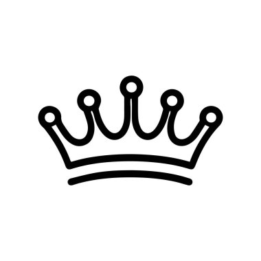 Kralın siyah simgesi. Altın kraliyet koleksiyonu tasarımı.