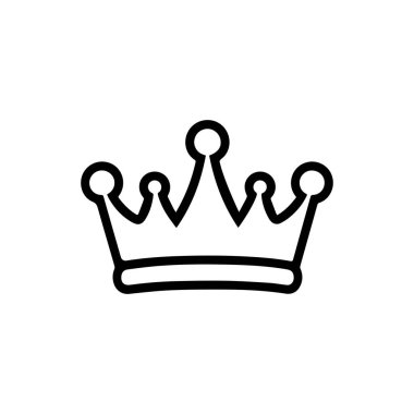 Kralın siyah simgesi. Altın kraliyet koleksiyonu tasarımı.