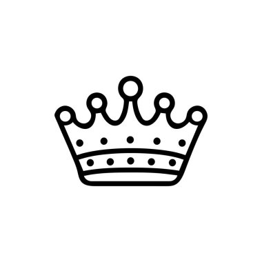 Kralın siyah simgesi. Altın kraliyet koleksiyonu tasarımı.