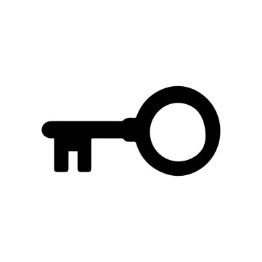 Anahtar kilidi siyah simge koruma arkaplan tasarımı.