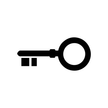 Anahtar kilidi siyah simge koruma arkaplan tasarımı.