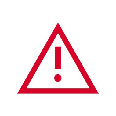 Warning mark icon stop point road element design. clipart